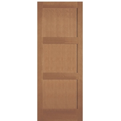 3-Panel Hemlock Fir Solid Core Interior Door